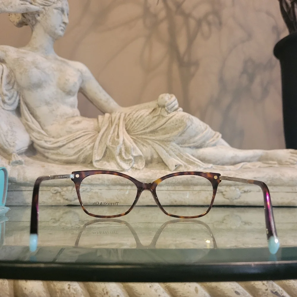 Tiffany & Co TF2194 Perscription Frames Only Havanah Gold Luxury Designer #95